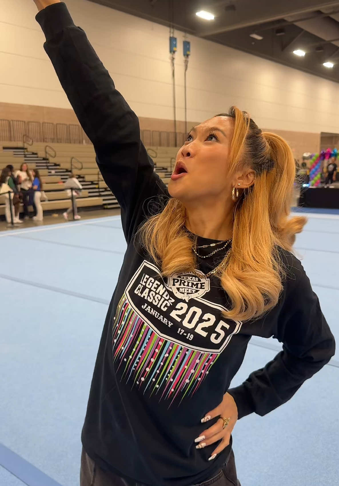 We’re comin’ in hot and we bring the heat TEAM PENG BOOM #gymnastics #texasprime 