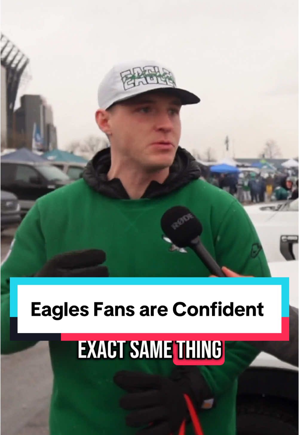 How  eagles fans were feeling before the Game against the rams  #eagles #rams #nflplayoffs #philly #jalenbrown #confident #flyeaglesfly 
