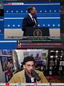 Well that was a choice to do, can't say i'm suprised but that's wild. #hasanpiker #hasanabi #fyp #foryoupage #pourtoi #foryou #inaugurationday #inauguration #elonmusk #tesla #twitch #twitchstreamer 