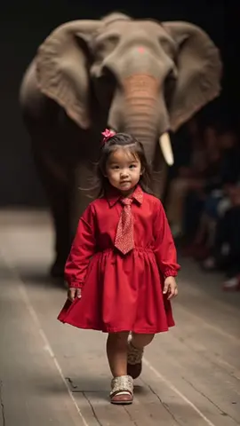 Cutest runway ever! 🐾✨ Little stars strutting with their furry friends—fashion meets fur in the most heartwarming way. #KidsAndCritters #RunwayMagic #AdorableInStyle