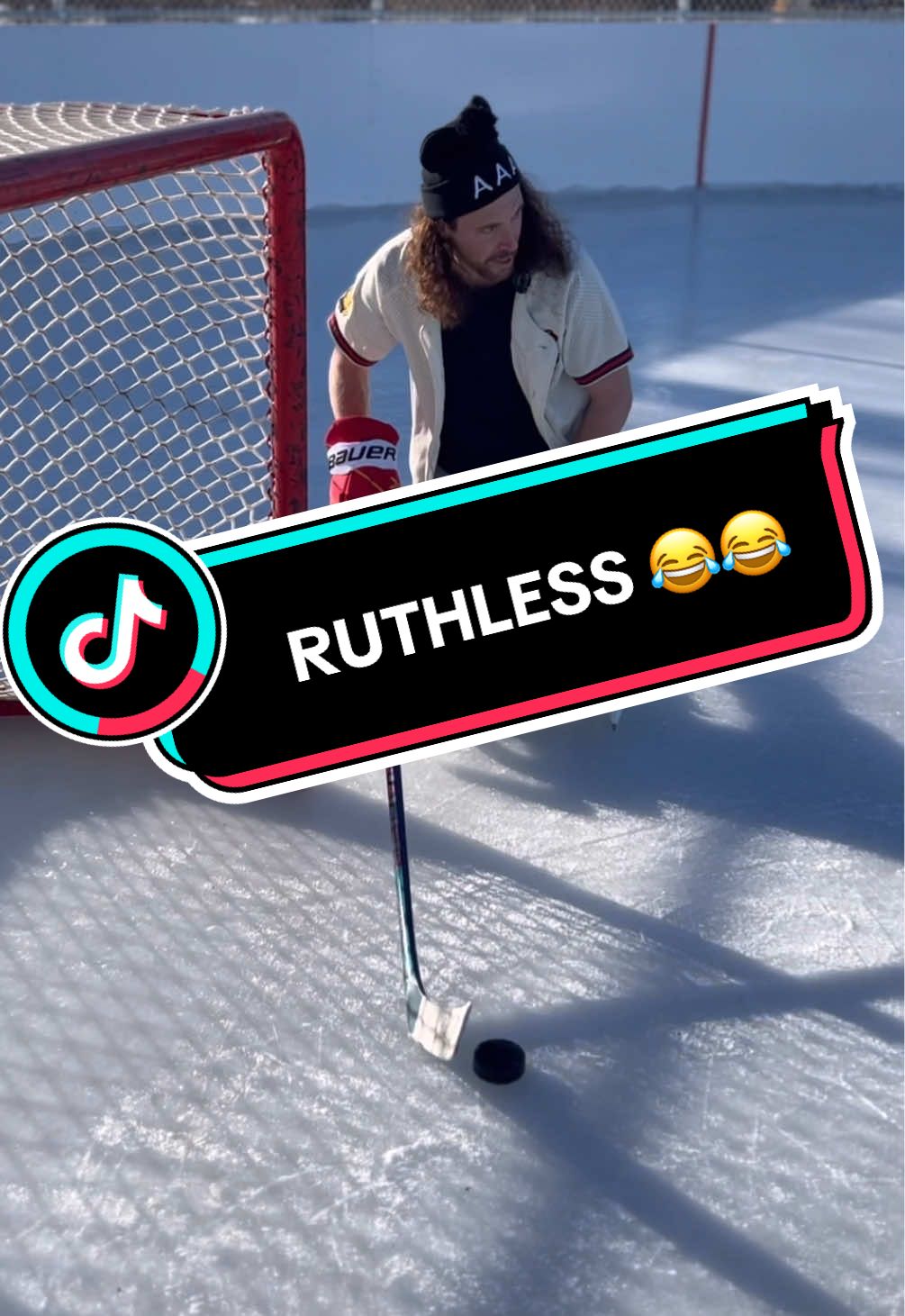 HES NEVER PLAYING WITH HIM AGAIN 😂😂 #odr #dad #dust #so dust #chirps #new #outdoorrink #hockey #hockeytiktoks #trump #president #hockeyvideos #hockeykid #mich #michigan #michy #aaa #trips #NHL #icehockey #india #hockeyparents #hockeydad 