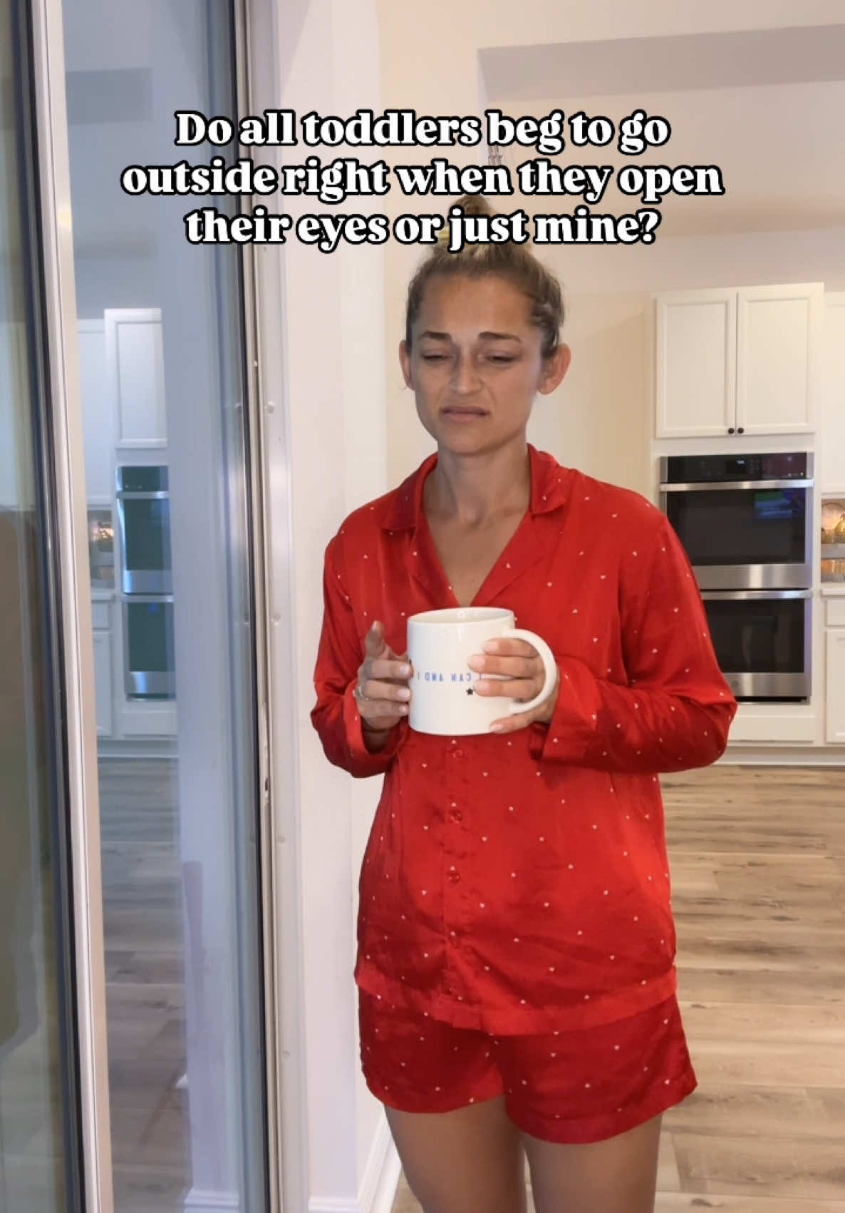 Like can we snuggle over coffee for a min?  #boymom #mom #toddlers #momlife #motherhood 