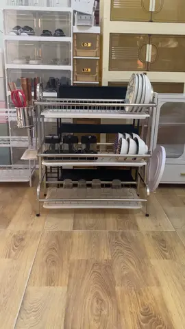 Kệ Chén Bát Đĩa INOX 304 Rộng 56Cm 2/3 Tầng#xuhuong #thinhhanh #giadungtienich 