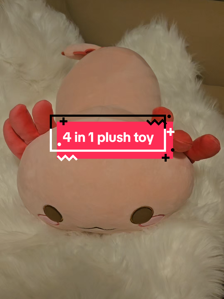 large plush 4 in 1 axolotl with other options  #axolotl #4in1plushtoy#ti#fyp#affiliatemarketing 