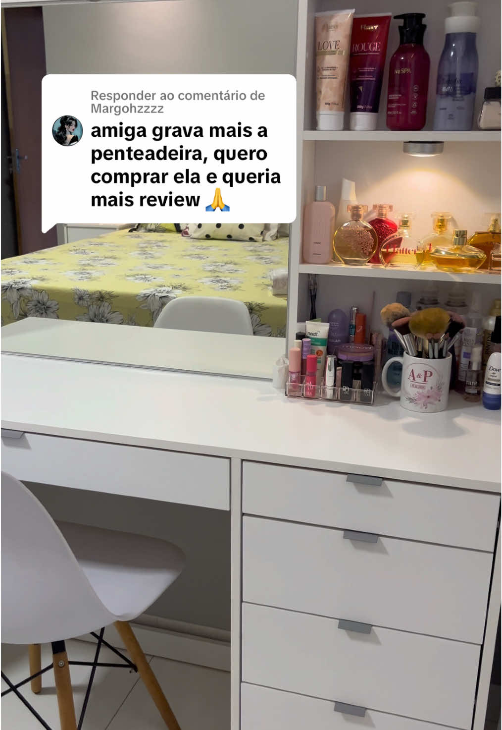 Respondendo a @Margohzzzz #penteadeiradashopee #penteadeira #penteadeiraescrivaninha #review 