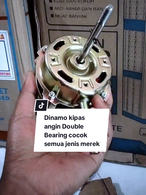 Membalas @hassuto Dinamo/mesin motor kipas angin Double Bearing bisa untuk semua merek kipas angin berdiri atau duduk ukuran baling² 12-16inchi 