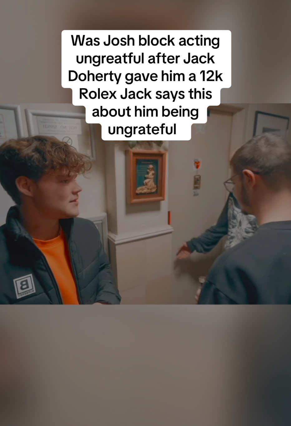 This is what @Jack Doherty said about Josh block being ungreatful #jackdoherty #joshblock 