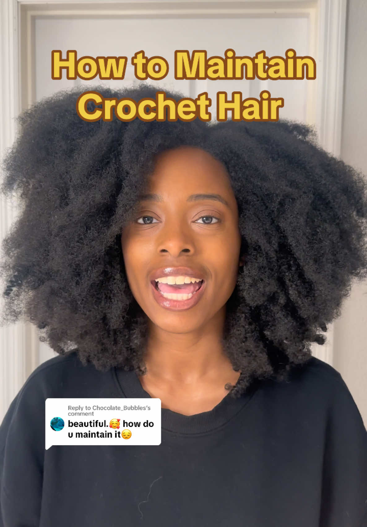 Replying to @Chocolate_Bubbles My maintenance routine for crochet hair 😇 Hair used: Outre Springy Afro Twist  Hair  #crochethairstyles #howtomaintaincrochethair #naturalhairstyles #crochethairtutorial #crochetmaintainanceroutine #outrespringyafrotwist #easyhairstyles #seattlecontentcreator #naturalhaircontentcteator 