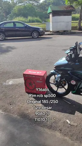 Y16abs Rim rcb sp500 original hitam kilat 185 250 Tyre 9080 11070 Tq bossku support Hang peng motor Minat wasab 0164439828 #fyp #penang #combo #y16 #y15 #timsun #lc135 #rcb #sp500 #rcbsp500 #y16abs 