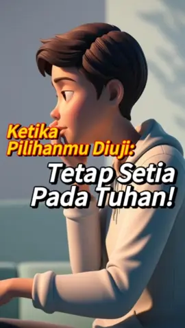 Setia pada Tuhan bukan berarti hidup tanpa ujian, tapi berarti kita percaya Dia selalu menyertai. 💪 #TetapSetiaPadaTuhan #PenguatanIman #ImanKristen #UjianHidup #KristenIndonesia #KekuatanTuhan