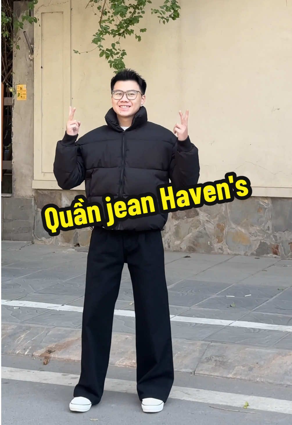 Phối đồ cùng Tú: quần jean form rộng của nhà Haven's nha ae ơiiiii #xuhuong #viral #fyp #thoitrang #thoitrangnam #phamtuphoido #quanao #clothes 