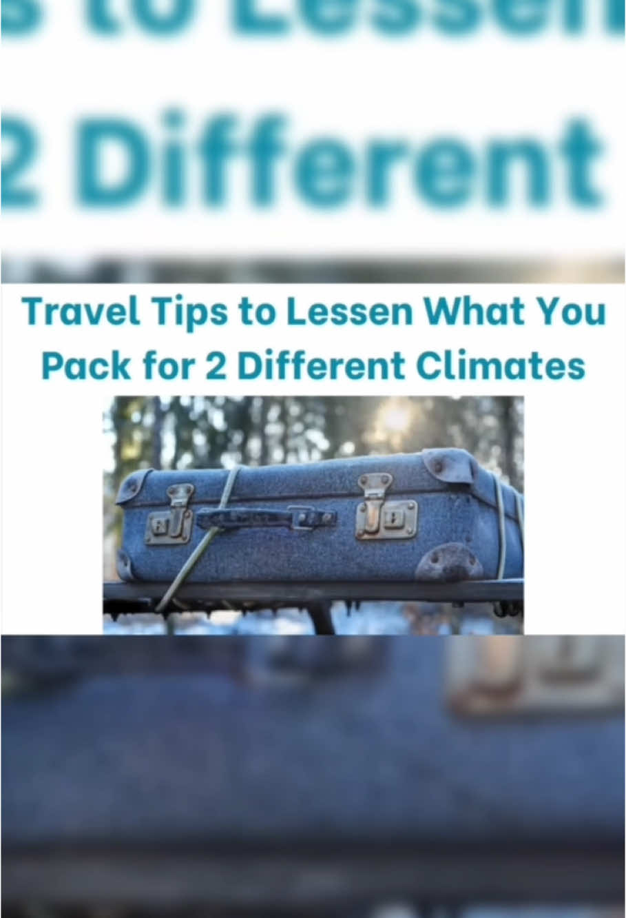 Travel tip for 2 different Climate ✈️❤️ #travelhacks #traveltips #travelling #travellife 