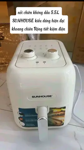nồi chiên không dầu 5.5L SUNHOUSE SHD4022- kiểu dáng hiện đại - khoang chiên Rộng - tiết kiệm điện #noichienkhongdau #noichienkhongdaudanang #giadungthongminh #giadungtienich 