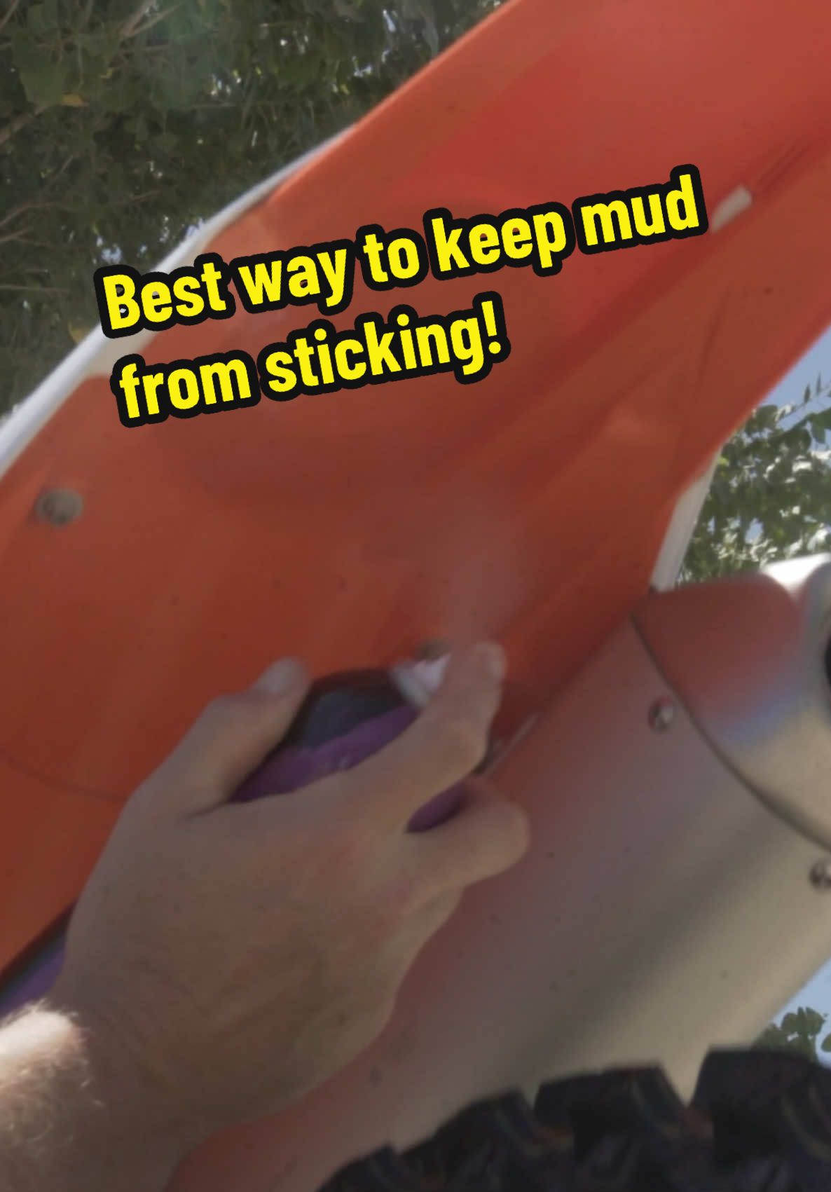 BEST product to prevent mud from sticking to your fenders!  . Get a bottle (or 3) of our best selling Slick Shine at www.slickproductsusa.com . #slickproducts #moto #mx #mxbikes #siliconespray #mud #clean #protip 