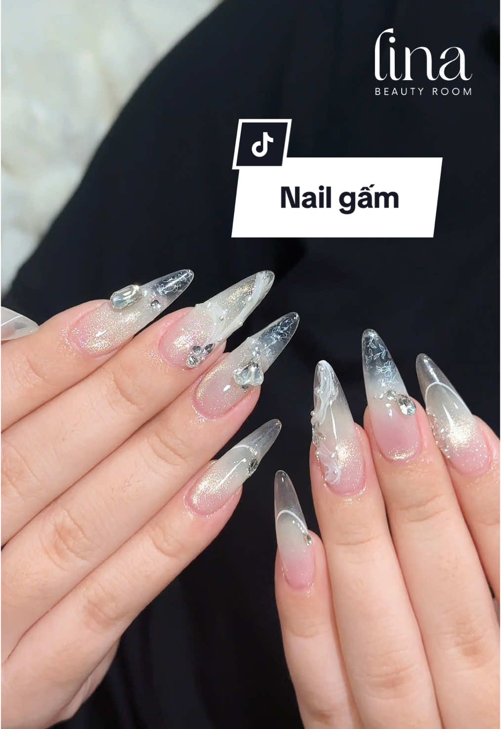 Nail gấm cho Tết này nàng nha 💕😘 #linabeautyroom #nailsaigon #nailhanoi #nailtet #tet2025 #nailart #nailgam 