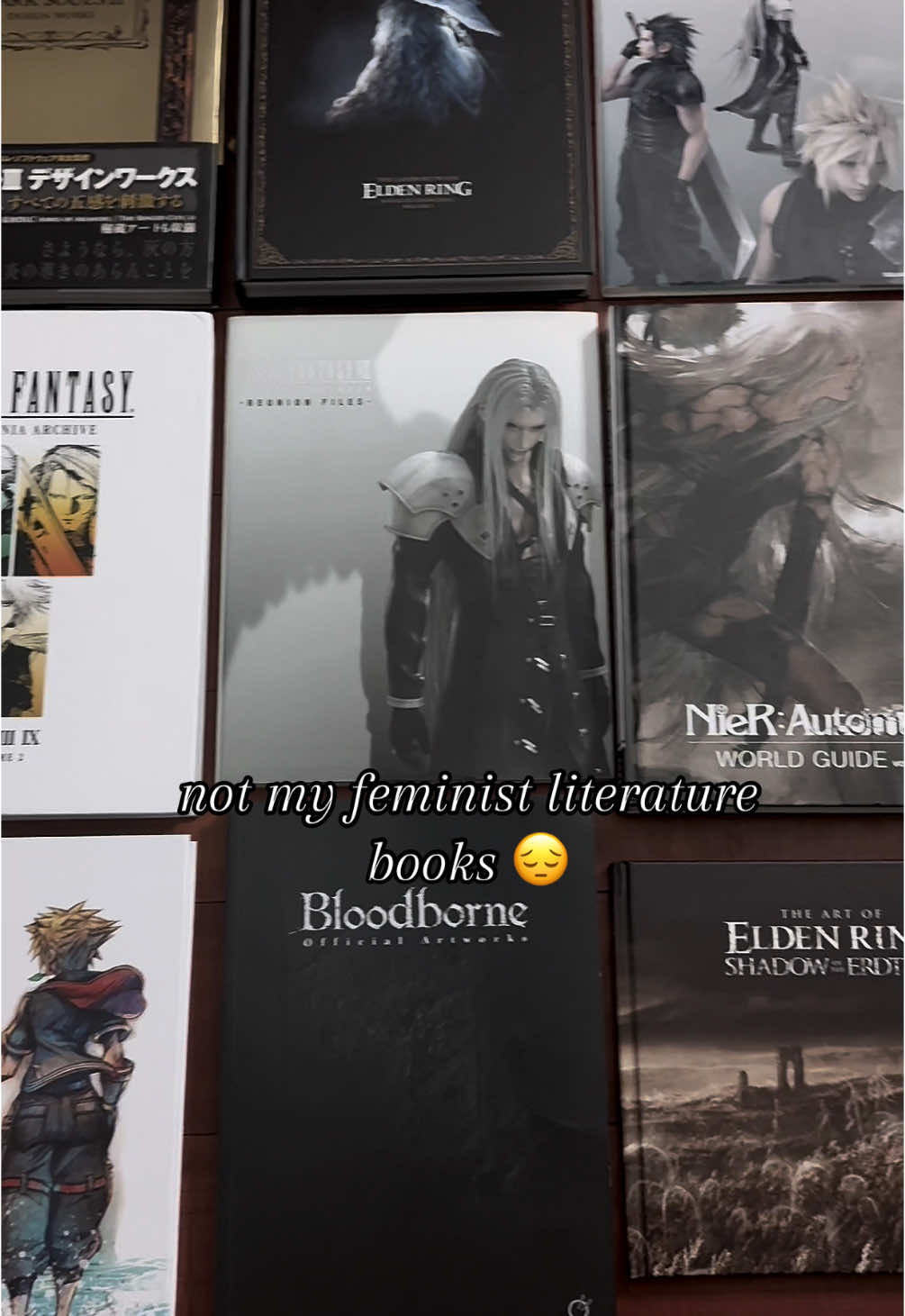 I am alive.. the ban did not last long lmao 😭 #finalfantasy #eldenring #soulsborne #ffvii #ffxvi #physicalmedia #squareenix #artbooks #nier  