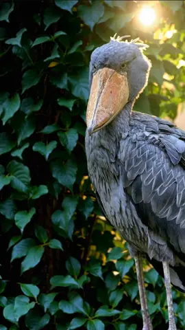 Shoebill Stork 👿 #shoebillstork #Stork #birdbath #meanmuggin #mad #wildlife 