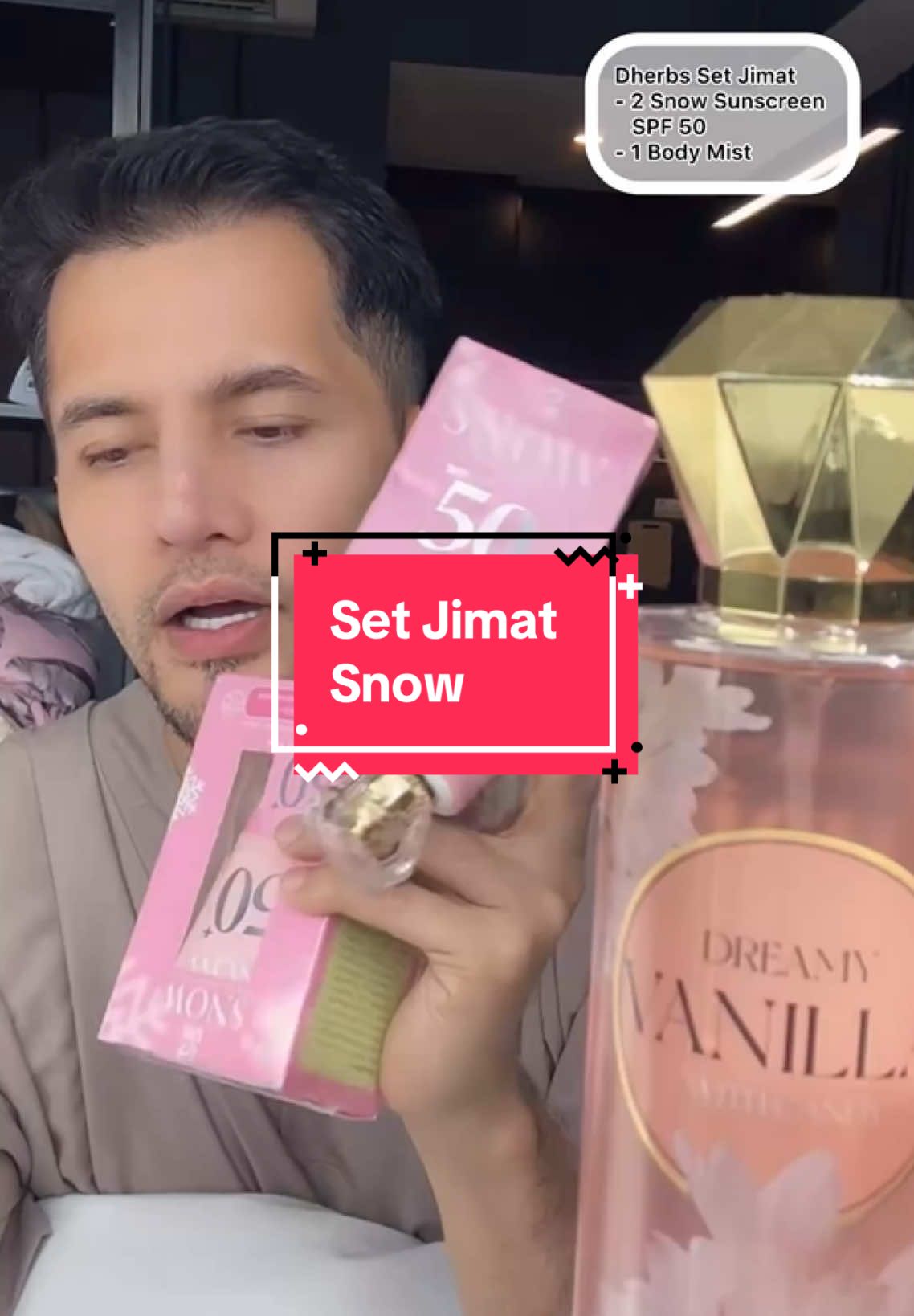 Cepat grab Set Jimat Snow ni! Memang berbaloi! spf50sunscreen #spf50 #tintedmoisturizer #snowtintedmoisturizer #dherbs #terlajaklaris #datoaliffsyukri #aliffsyukri #pelembap #skincare #sunscreen #moisturizer  