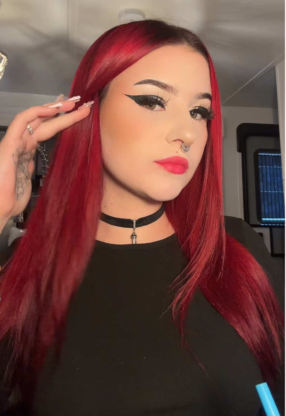 my makeup was makeuping today 🖤🦇 #makeup #Eyeliner #eyelinerhack #eyelinertutorial 