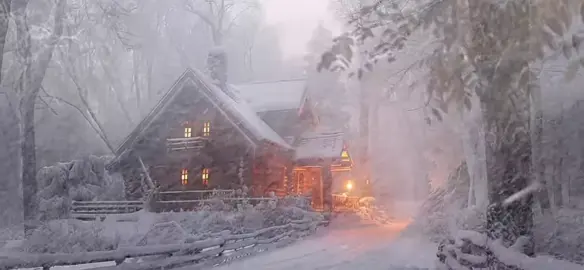 Loud Howling Wind & Fierce Blowing Snow at The Lonely Wooden House | Blizzard Sounds for Sleeping #cozy #nature #howling #wind #snow #relaxing #snowstorm #sound #asmr #fireplace #sleep #cozy #crackling #naturevibes #viral_video 