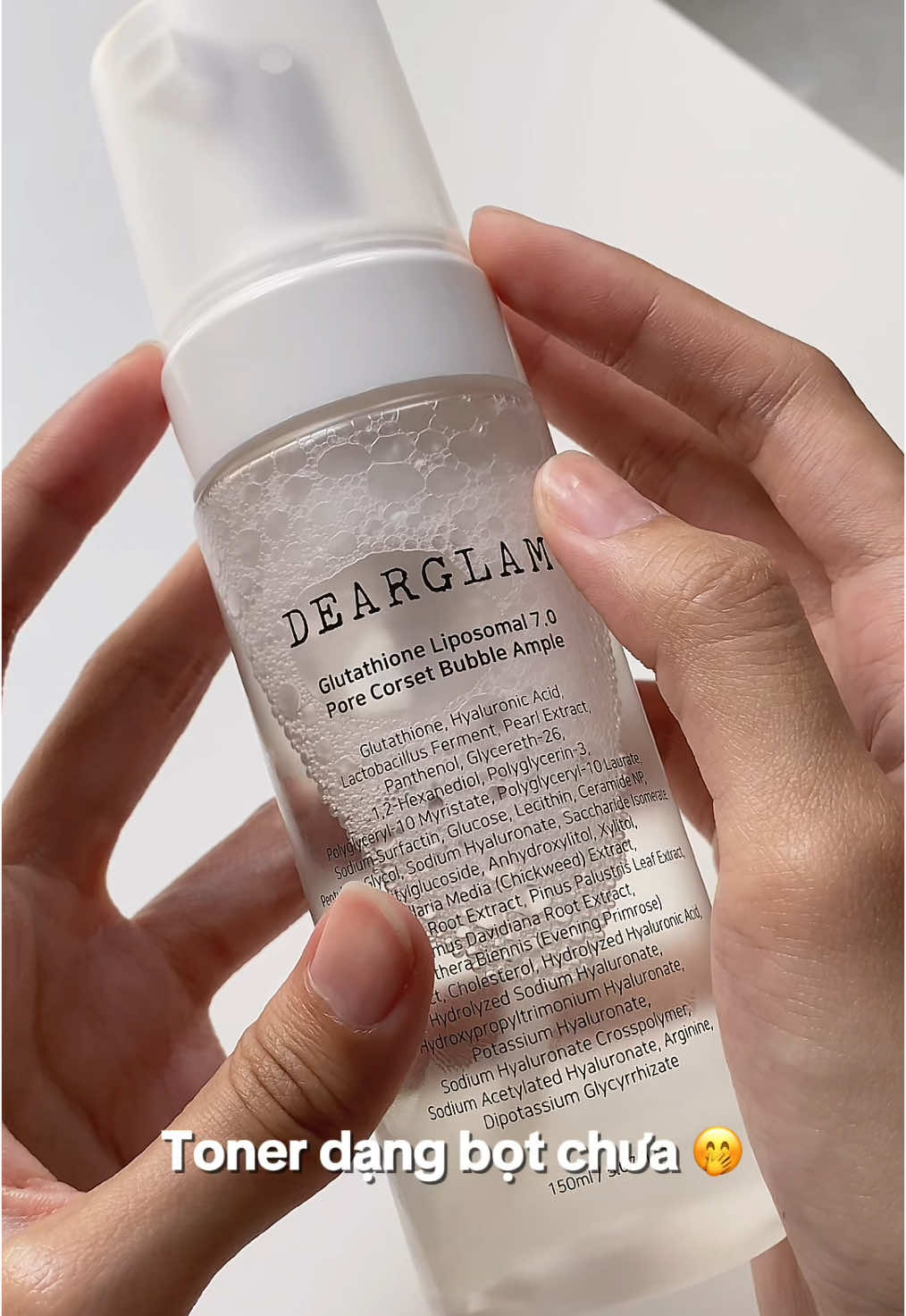 Lần đầu dùng toner dạng bọt, tưởng hong xịn mà xịn hong tưởng lun 🌟🫶🏻 #dearglam #dearglamvietnam #dearglamtoner #toner #tonerduongda #tonerdangbot #beauty #kbeauty #viral #kskincare 