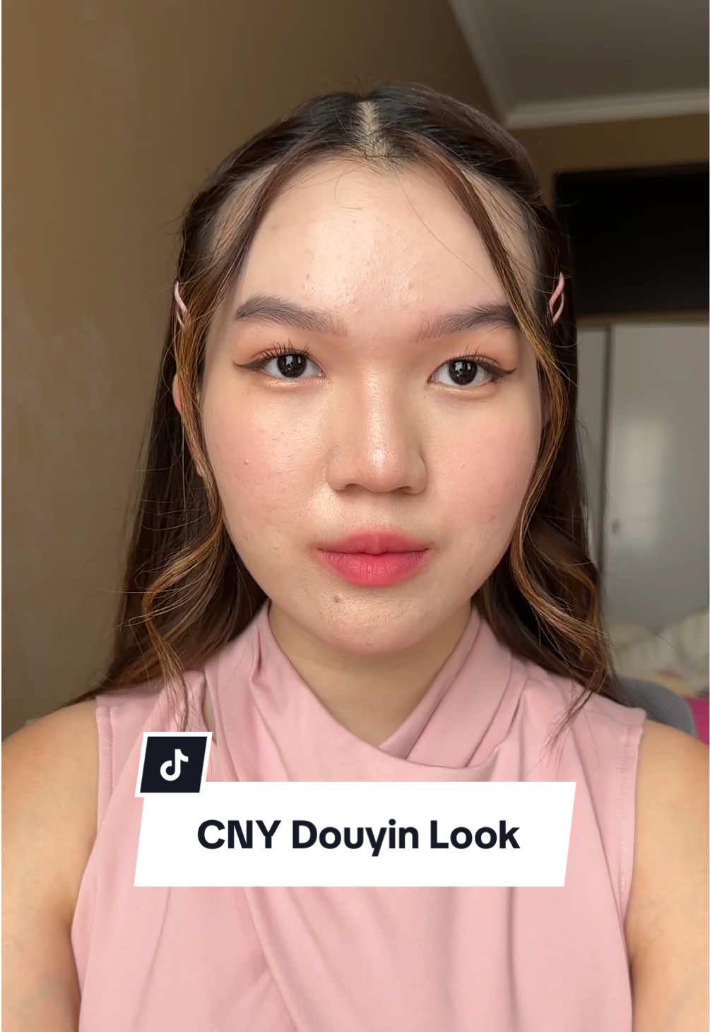 Replying to @fluffyis00  douyin inspired makeup look for chinese new year. shio ku kelinci jd cocok pake warna soft pink kayak gini 🎀 the blush & lip product dari Judydoll bener2 star of the show ✨ boleh banget check out Judydoll products skrg, mumpung ada promo buy 3 get 8!!