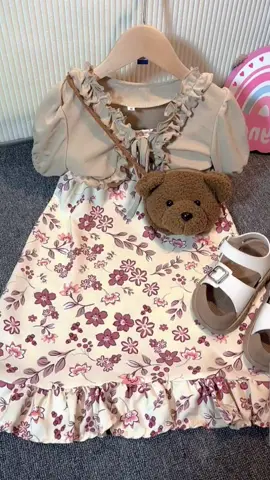 Baju Anak Perempuan - Oneset Anak Yuwari Motif Flora #lagitrending #viralditiktok #onesetanakperempuan 