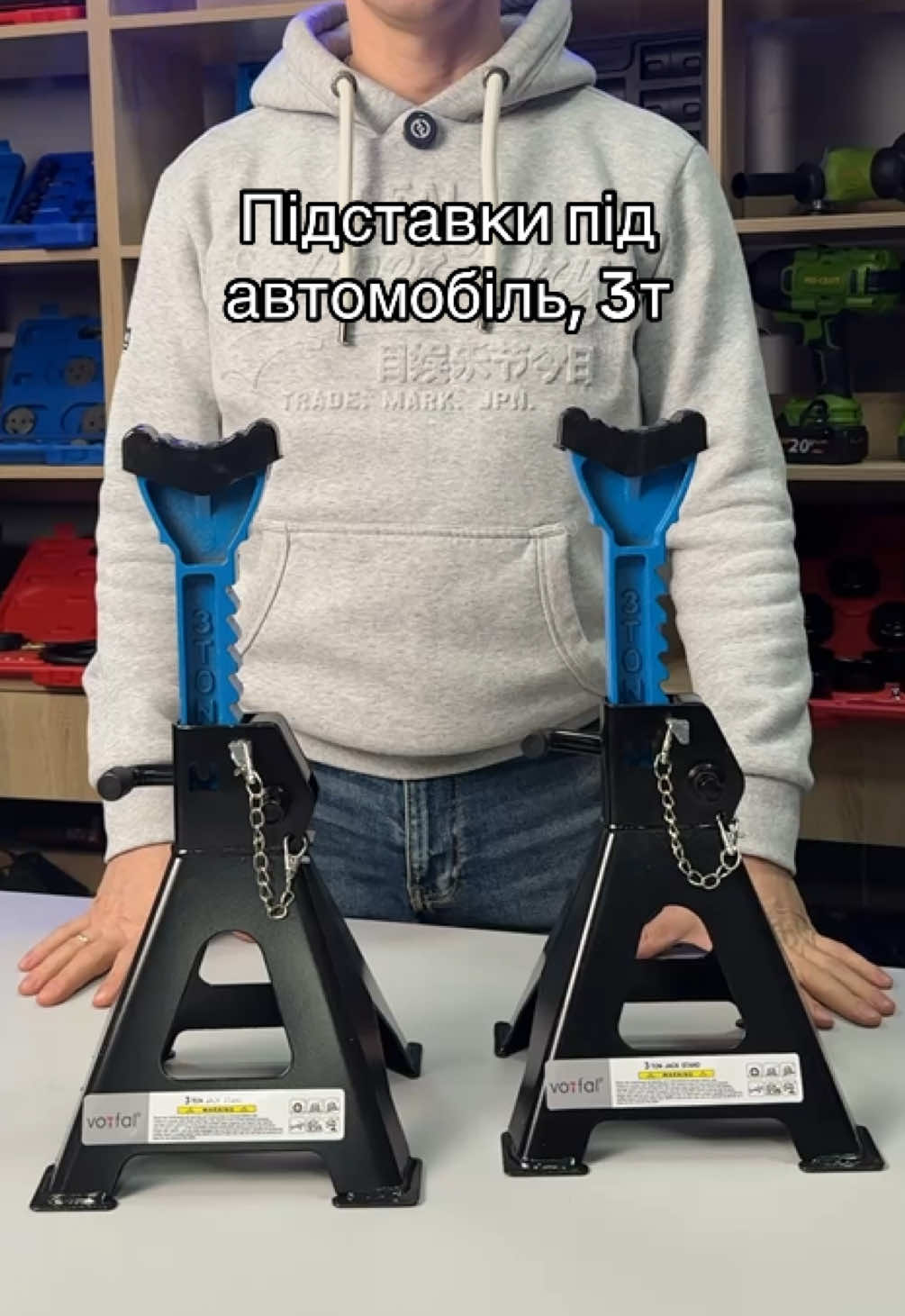 Підставки під автомобіль з гумовими накладками (2 шт.) 3 т. (285-425 мм) Vorfal V08320 Вантажопідйомність до 3 тонн. Виготовлені з товстого сталевого листа.  Мають запобіжний замок, гумові накладки та храповий механізм, що дає змогу дуже точно регулювати висоту на кількох рівнях. Для забезпечення максимальної безпеки підставки оснащені подвійним механічним блокуванням. Ціна 1099 грн Замовити можна написавши повідомлення в ТікТок або за номером 099-035-19-75. Дзвінок, Viber #сто #ремонтавто #підставки #авторемонт 