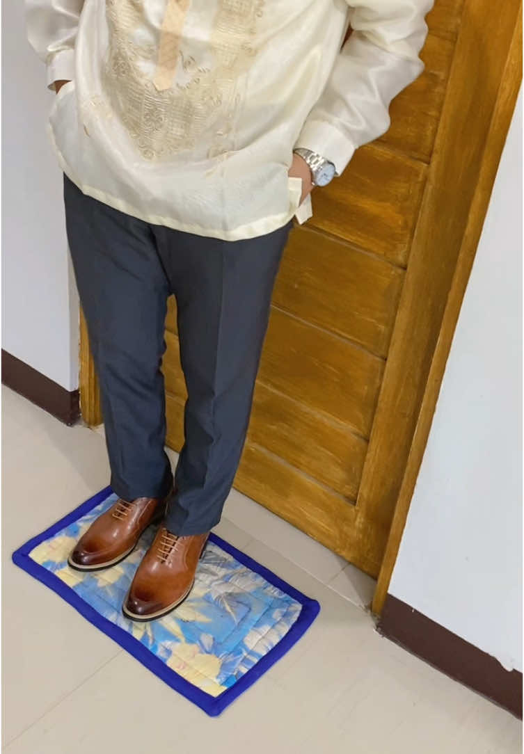 Trouser Slacks Casual Pants for Men | Pointed Shoes Business Shoes | Barong tagalog Chinese Collar #fyp 