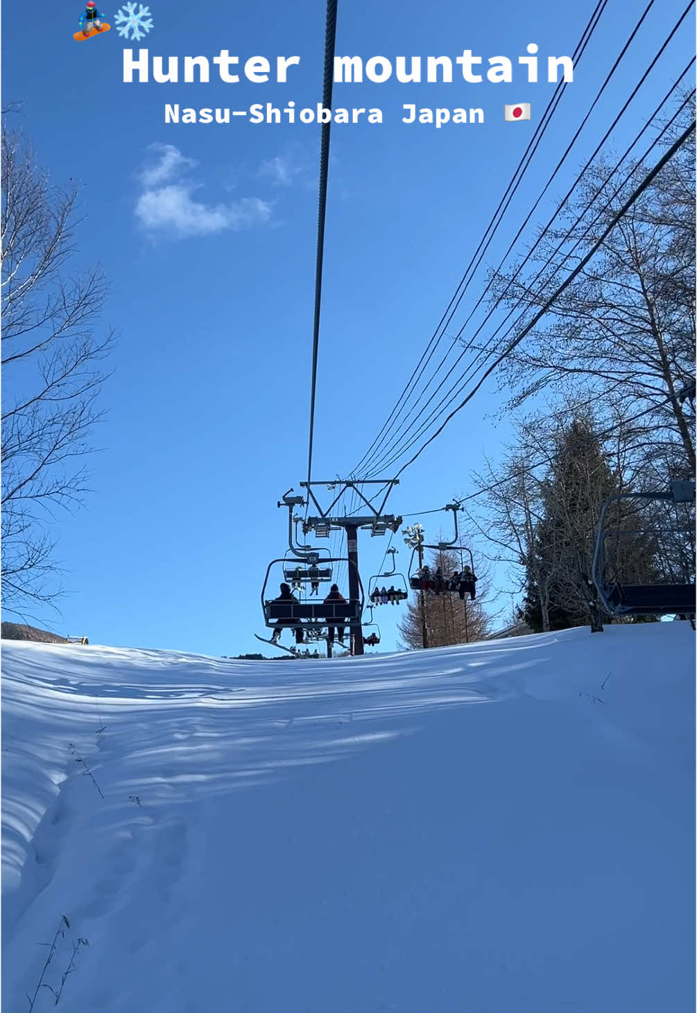 Hunter mountain 🏂❄️🇯🇵 #japan #ญี่ปุ่น #snow #หิมะ #huntermountain 