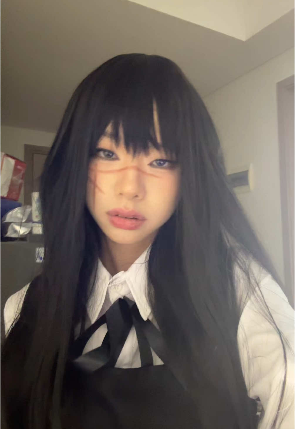 should I have bangs?🫠 #asamitaka #asamitakacosplay #chainsawman