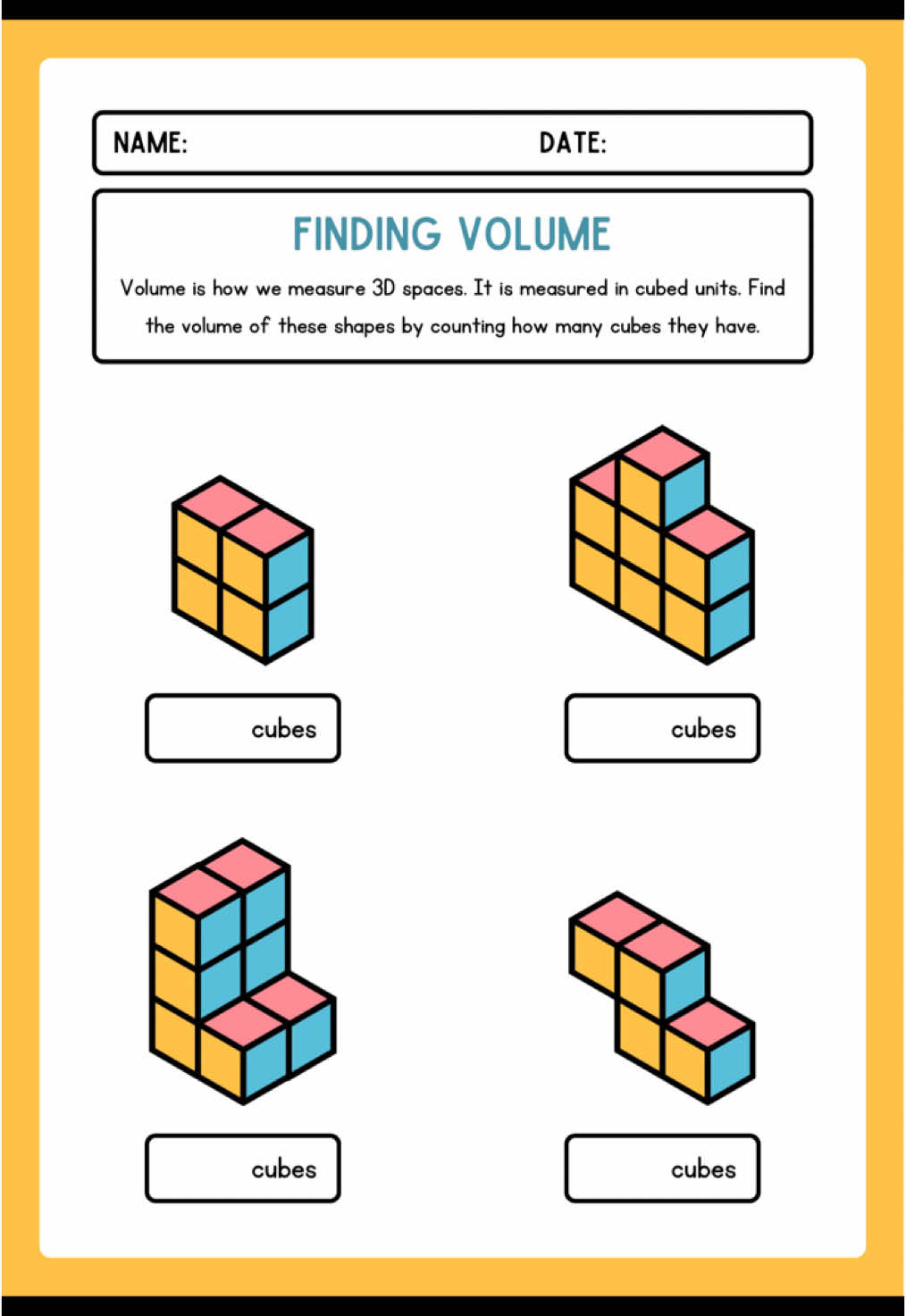 LKPD Matematika Pengukuran Volume Kelas 4 #lkpd #lkpdmatematika #lkpdmatematikakelas4 #pengukuranvolume 