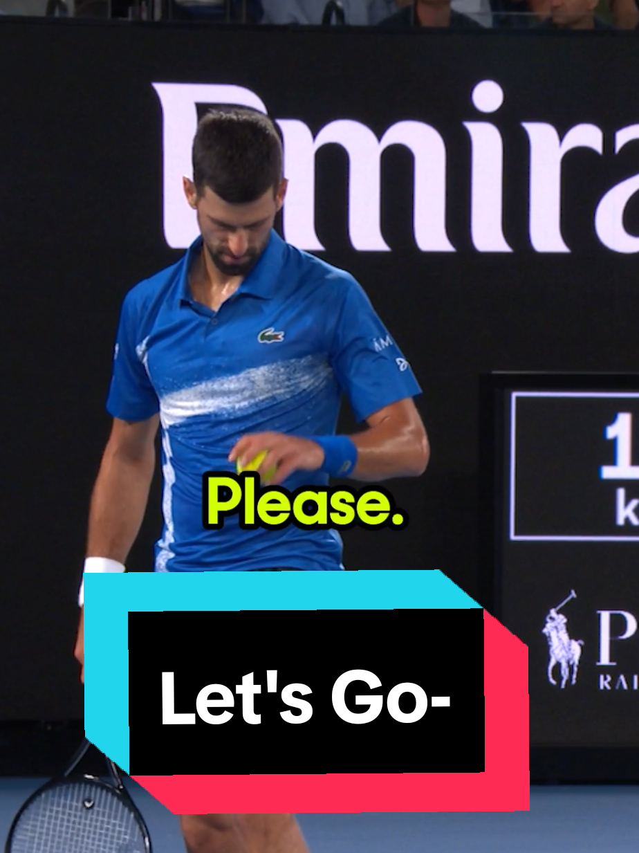 Umpire: that's enough. #AusOpen #Djokovic #Alcaraz 