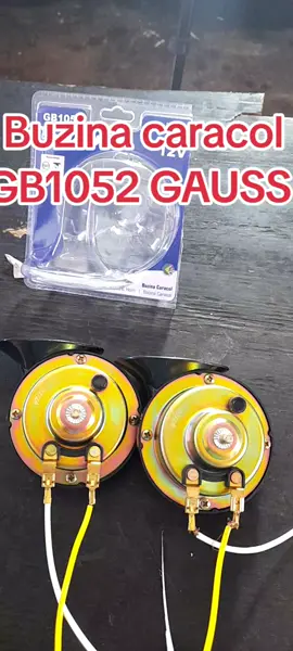 Som da buzina caracol GB1052 GAUSS #eletricapredial #electrician #eletricaresidencial #kombiclipperdobrasil #kombihomeartesanal #kombi #deusnocomando #kombikaka #gauss #buzinamaritima #buzina #buzinacaracol 