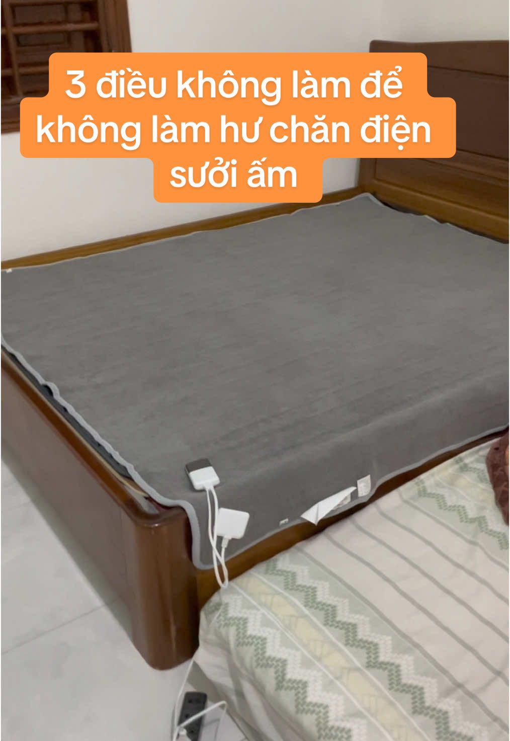3 điều không được làm để tránh làm hư chăn điện sưởi ấm #chualanhreviewday #thamdiensuoiam #thamdienmuadong #thamdien #chandienhanquoc #chandiensuoiam 