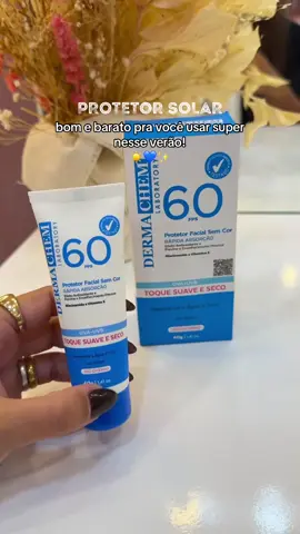 Protetor solar com FPS 60 💙☀️#protetorsolar #protetorsolardermachem #dermachem 