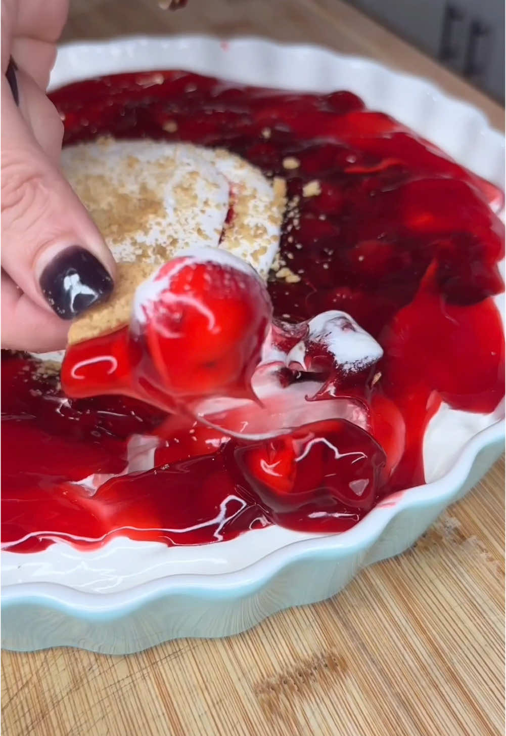 4 full recipe 🔍📱💻 Cherry Pie Dip and Melissajorealrecipes! I promise you this is the BEST dip! Make it!!!! #dip #cherrypiedip #gamedayfood #valentinesrecipes 