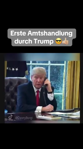 Erste Amtshandlung  durch #Trump 😎👍🏼. #donaldtrump #ukraine 