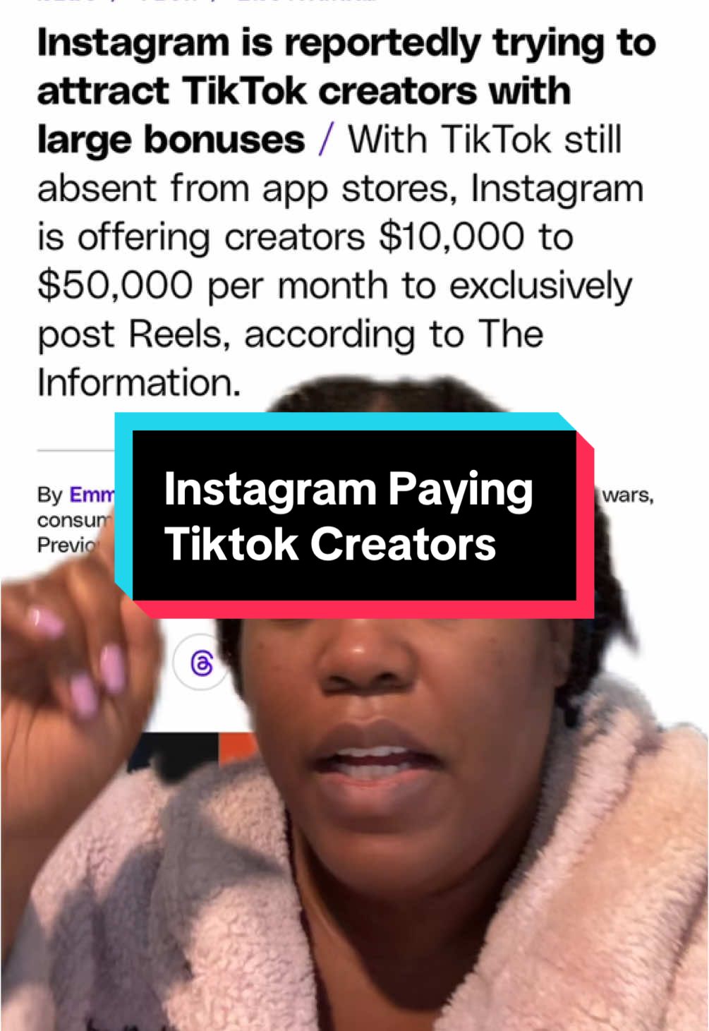 Instagram Pulling TikTok Creators With Monthly Bonuses #instagram #instagrambonuses #tiktok2025 #tiktoknews #tiktoknewsroom 