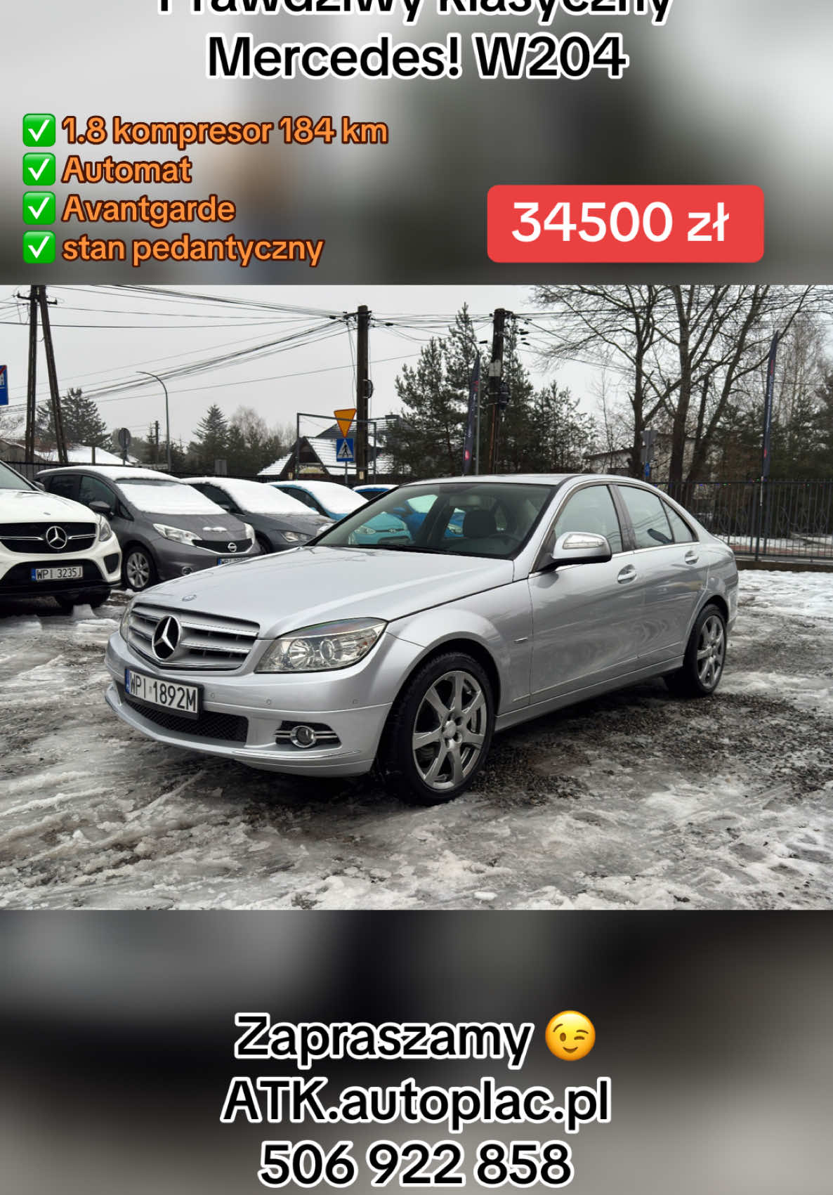 Mercedes W204, wielu twierdzi że to właśnie na nich skończył się „prawdziwy” Mercedes. Zapraszamy po nasz egzemplarz. ATK.autoplac.pl lub 506 922 858 #dlaciebie #fyp #samochody #motoryzacja #viral_video #dlaciebie❤️ #viralditiktok #goviral #piaseczno #warszawa #komis #fyppp #mercedes #mercedesbenz #amg #avantgarde 