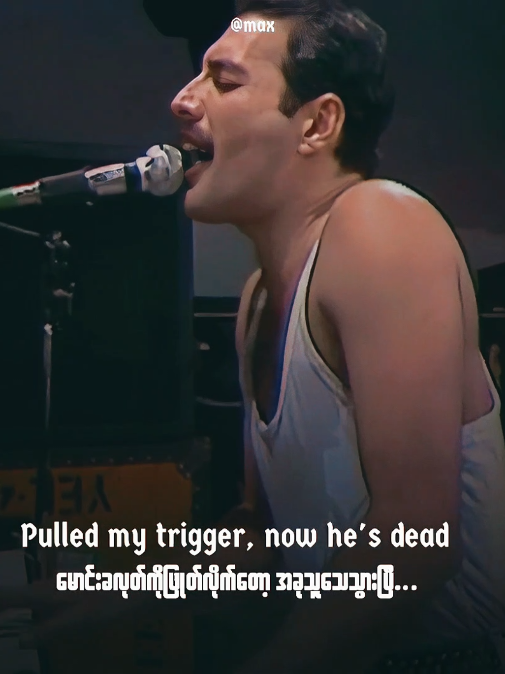 Bohemian rhapsody// Queen #liveaid1985  #fyp #translate #myanmarlyrics #lyrics #frediemercury #queenlive #myanmartiktok🇲🇲🇲🇲 