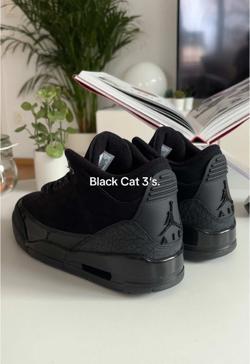 Black Cat‘s Jordan 3‘s. 🥷🏼 #jordan #jordans #jordan3 #jordan3blackcat #blackcat #supreme #supremenewyork #supremeboxlogo #boxlogo #stüssy #nike #airmax #fy #airmax95 #nikeair #rtw #corteiz #streetwear #fashion #fashiontiktok #fyp #jumpman #sneaker #outfit #outfitinspo #sneakerhead #sneakercollection 
