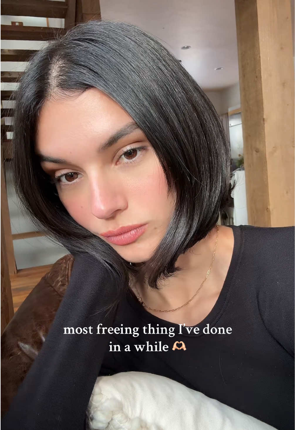 Chop chop ✂️ #hair #chop #bobhaircut 