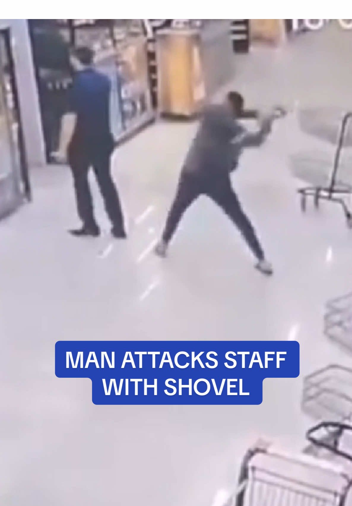 Replying to @Robert Stack8605 Surveillance cameras captured the moment a man calmly grabbed a shovel from a store shelf and walked up behind a manager before clocking him in the head with it. The attacker was arrested on a charge of attempted murder and placed on pretrial detention after appearing before a judge on Sunday. In her ruling, the judge said it was necessary to keep him jailed. Dos Santos told Brazilian news; 'I don't have contact with the employees, but I always hold the leaders accountable.' '...I don't know how she conveyed this information. I think she told her husband that I had morally harassed her, but I didn't have any contact with this employee.' Read more at DailyMail.com  #shovel #attack #shock #scary #srrest #jail #brazil 