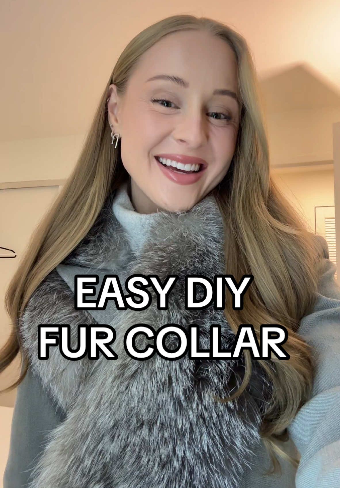 EASY DIY FUR COLLAR #DIY #newyorkcity 