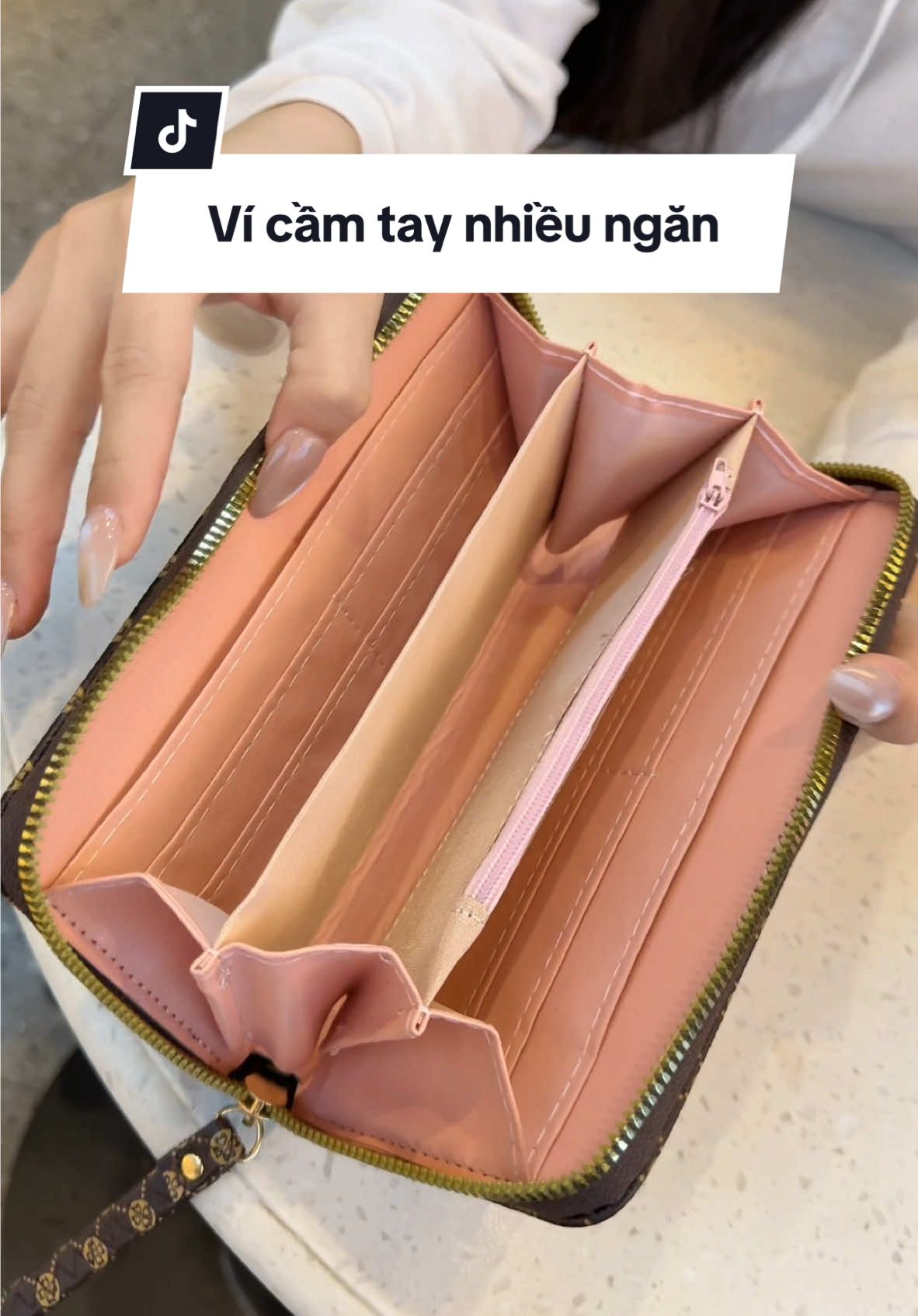 Ví Bỏ Túi Cầm Tay Có Khóa Kéo Dài #vicamtay #vitien #vitiennu 