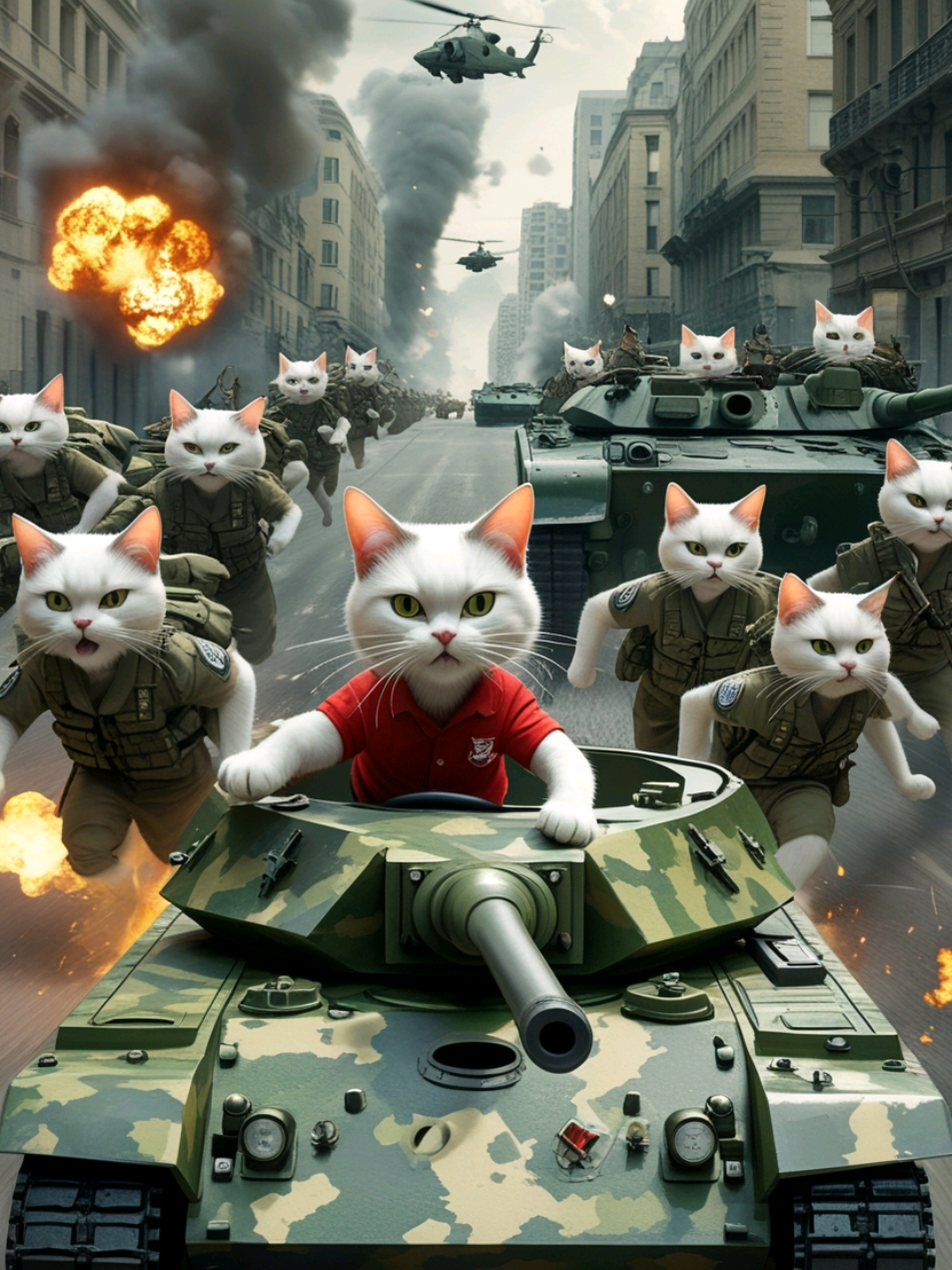 cat in Army #fyp #viralvideos #cat #kitten 