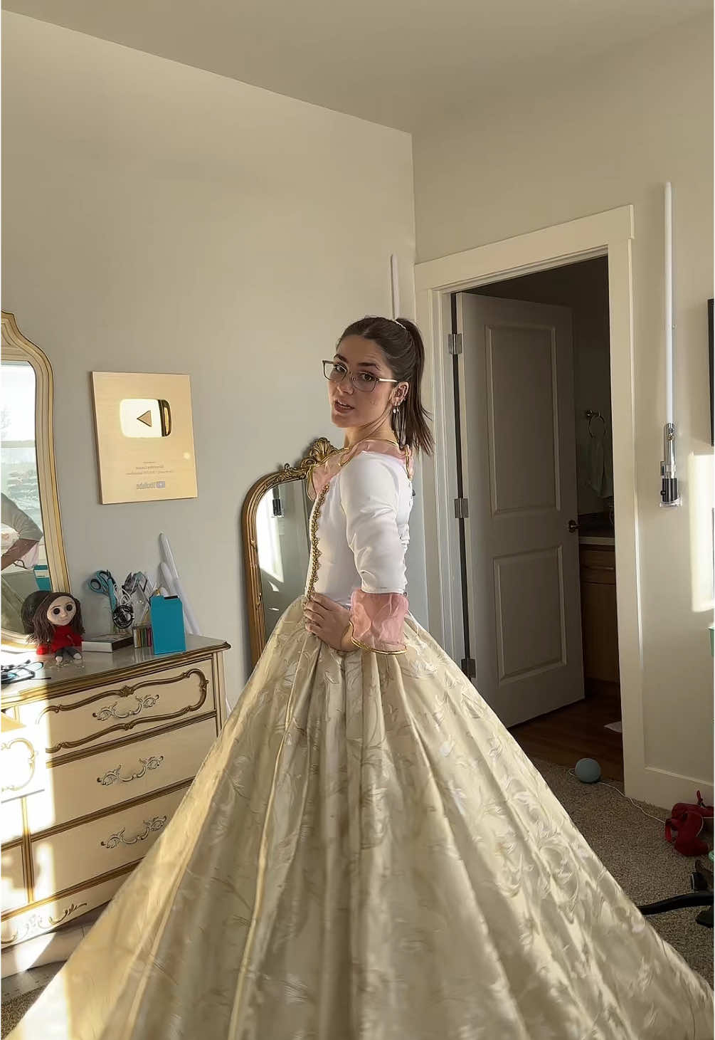 Barbie Princess and the Pauper 🔛🔝 #barbiedresses #barbiecosplay #barbiemovies #princessandthepauper #sewing  