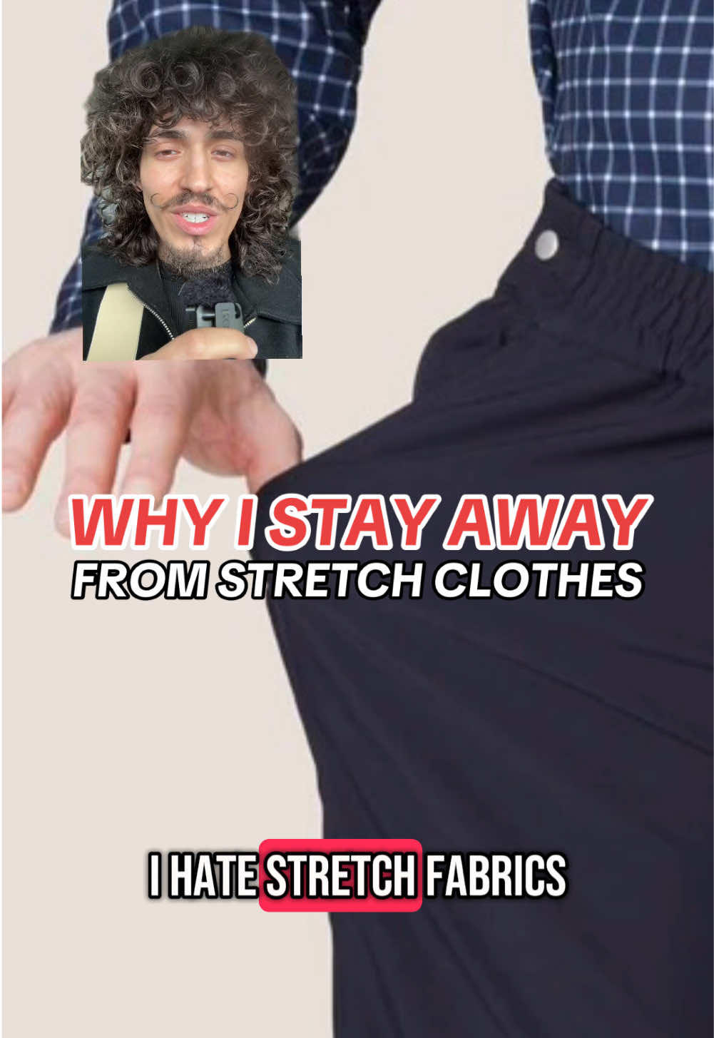 WHY I STAY AWAY FROM STRETCH FABRICS 😷🤢🤧🤕 #mensfashion #mensfashion #streetwear #fashiontiktok #tailoring #pants #baggypants 