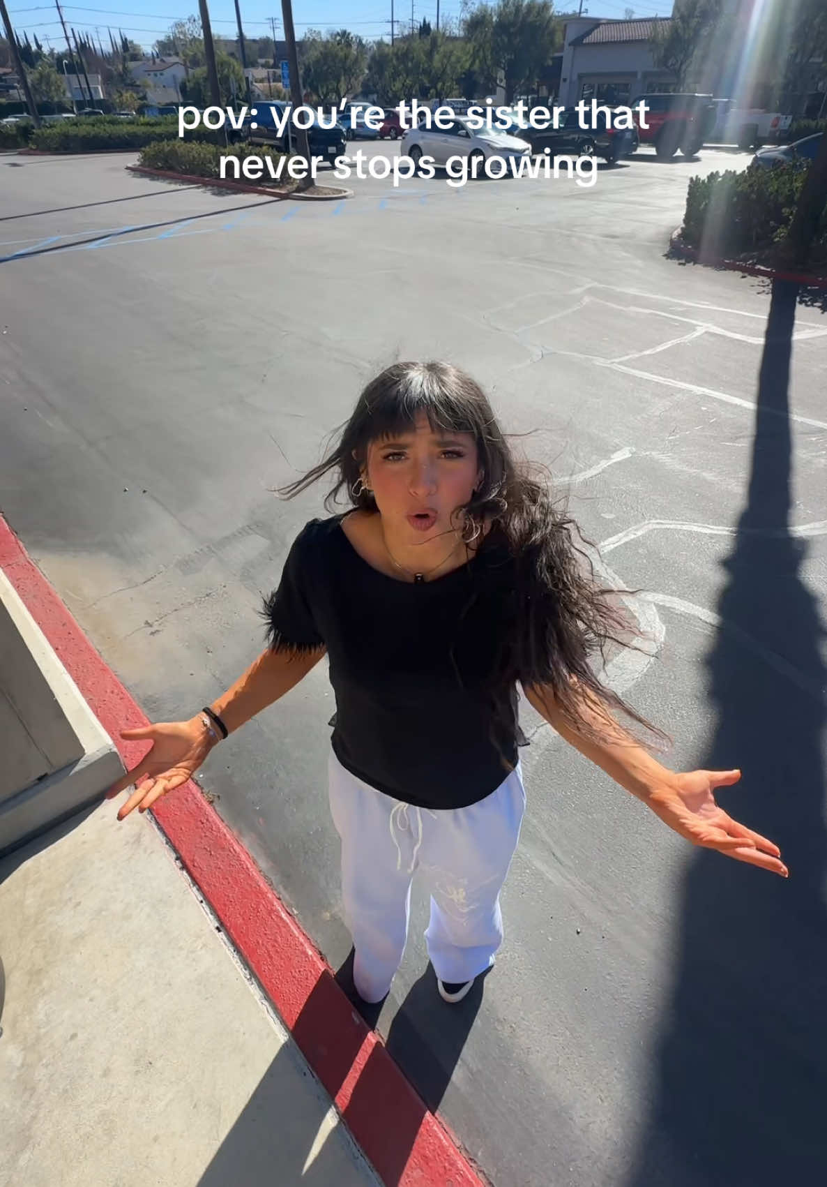 6ft vs 5’6” 🥲@aysia #tall #tallgirl #Siblings #siblinghumor #funny #viral #fyp 